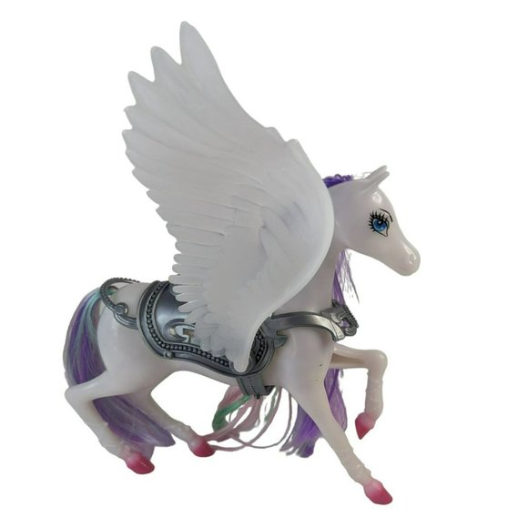 Yellow River Color Changing Pegasus Winged Horse Toy 9-Inches - Picture 3 of 6